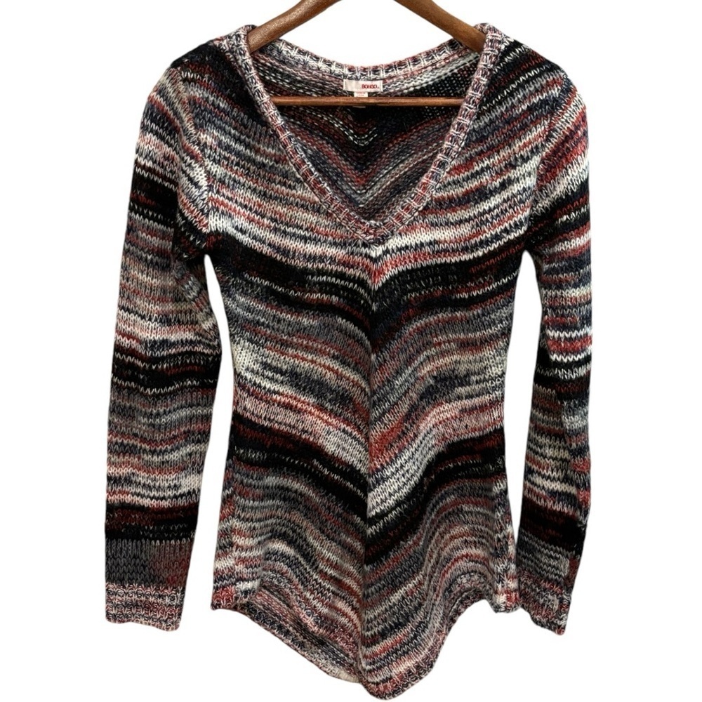 Vintage 90s Y2K Bongo V-Neck Sweater Size Large